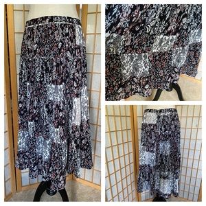 Ann Taylor Loft Print Maxi Skirt SZ 10